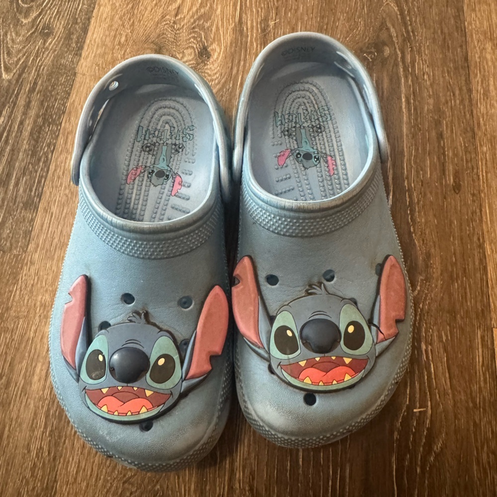 Kids Disneys Stitch Blue Crocs - J4
